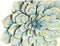 Wanddecoratie DKD Home Decor 61 x 8 x 61 cm Bloem Blauw Oranje Shabby Chic (2 Stuks)