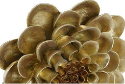 Wanddecoratie DKD Home Decor Bloem Gouden 23 x 6 x 23 cm