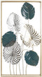 Wanddecoratie DKD Home Decor Gouden Metaal Groen (50 x 8.3 x 91 cm)