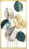 Wanddecoratie DKD Home Decor Gouden Metaal Groen (50 x 8.3 x 91 cm)