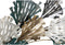 Wanddecoratie DKD Home Decor Gouden Metaal Groen (93.3 x 12 x 125.7 cm)
