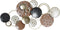 Wanddecoratie DKD Home Decor Gouden Metaal Terra cotta Cirkels (119,4 x 6,4 x 59 cm)