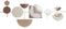 Wanddecoratie DKD Home Decor Gouden Metaal Wit Licht Roze Modern (110 x 6,4 x 49 cm)