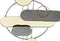 Wanddecoratie DKD Home Decor Grijs Gouden Metaal PVC Modern (130 x 5 x 80,6 cm)
