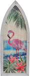 Wanddecoratie DKD Home Decor Hout Tropisch Flamenco
