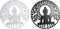 Wanddecoratie DKD Home Decor Metaal Boeddha Orientaals (2 Stuks)
