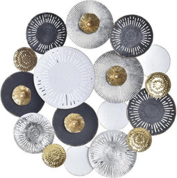 Wanddecoratie DKD Home Decor Metaal Multicolour Bol (80 x 4,5 x 80 cm)
