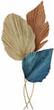 Wanddecoratie DKD Home Decor Metaal Multicolour Modern Blad van een plant (49 x 12,7 x 103 cm)