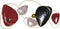 Wanddecoratie DKD Home Decor Rood Zwart Gouden Metaal (123 x 10 x 65 cm)