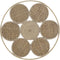 Wanddecoratie DKD Home Decor Rotan (45.5 x 2 x 45.5 cm)