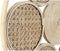Wanddecoratie DKD Home Decor Rotan (45.5 x 2 x 45.5 cm)