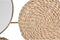 Wanddecoratie DKD Home Decor Spiegel Natuurlijk Metaal Bruin Koper Vezel (72 x 3,5 x 74 cm)