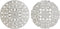 Wanddecoratie DKD Home Decor Verouderde afwerking Wit Mandala Indiaas 30 x 2 x 30 cm (2 Stuks)