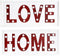 Wanddecoratie DKD Home Decor Wit Rood Stads 48 x 4 x 22 cm (2 Stuks)