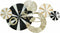 Wanddecoratie DKD Home Decor Zwart Gouden Metaal Modern (91 x 8,3 x 49,5 cm)