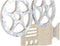 Wanddecoratie DKD Home Decor Zwart Grijs MDF Klassieke films (32 x 2 x 70 cm) (2 Stuks)