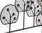 Wanddecoratie DKD Home Decor Zwart Metaal (105 x 6 x 56 cm)