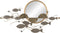 Wanddecoratie Grijs Gouden Ijzer 102,9 x 5,7 x 55,9 cm