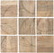 Wanddecoratie Home ESPRIT Natuurlijk Modern Blad van een plant 90 x 3 x 90 cm (9 Onderdelen)