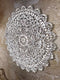 Wanddecoratie houten wandpaneel handgemaakt - mandala - light brown 90 cm