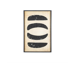 Wanddecoratie Kyoto small - zwart | BY-BOO