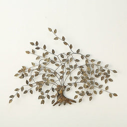 Wanddecoratie metalen boom muurdecoratie 3D 125 cm