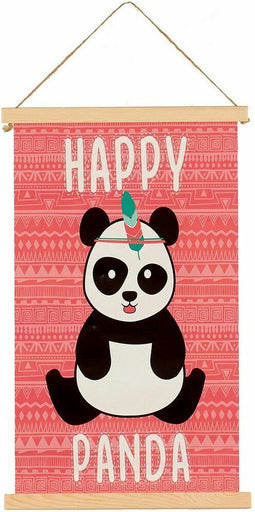 Wanddecoratie Pandabeer 1 x 54 x 33 cm (24 Stuks)