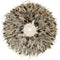 Wanddecoratie Veren Bruin Grijs ( L ) - Diam. 60 cm