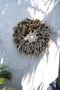 Wanddecoratie Veren Bruin Grijs ( L ) - Diam. 60 cm