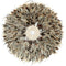 Wanddecoratie Veren Bruin Grijs ( L ) - Diam. 60 cm