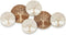 Wanddecoratie Wit Bruin Mangohout Levensboom 102 x 55 x 5 cm