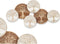 Wanddecoratie Wit Bruin Mangohout Levensboom 102 x 55 x 5 cm