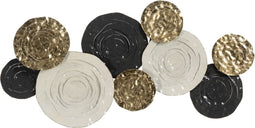 Wanddecoratie Zwart Gouden Ijzer 117,5 x 8,3 x 59,7 cm