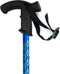Wandelstok met Derby handvat - blauw