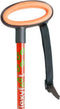 Wandelstok met ovalen handvat - rood