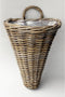 Wandhanger Rotan Grijs 25X22H32CM