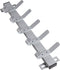 Wandkapstok Basic 50 cm breed 5 jashaken Zwart