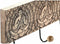 Wandkapstok DKD Home Decor 38 x 6 x 18 cm Natuurlijk Metaal Boeddha Mangohout Orientaals