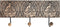 Wandkapstok DKD Home Decor 38 x 6 x 18 cm Natuurlijk Metaal Boeddha Mangohout Orientaals