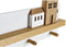 Wandkapstok DKD Home Decor 40 x 4 x 17 cm Hout Huizen Stads