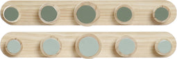 Wandkapstok DKD Home Decor 48 x 6 x 7,5 cm Tropisch Hout MDF (2 Stuks)