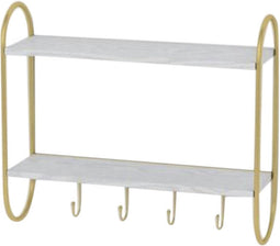 Wandkapstok DKD Home Decor Metaal MDF Glam (50 x 15 x 43 cm)