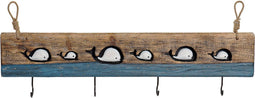 Wandkapstok DKD Home Decor Verouderde afwerking Metaal Hout (85 x 4 x 33 cm)