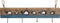 Wandkapstok DKD Home Decor Verouderde afwerking Metaal Hout (85 x 4 x 33 cm)