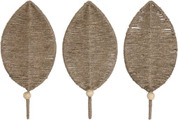 Wandkapstok Home ESPRIT Natuurlijk Jute Metaal 12 x 4 x 26 cm