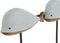 Wandkapstok Home ESPRIT Wit Hemelsblauw Metaal Paulownia hout Walvis 45 x 10 x 17,5 cm (2 Stuks)