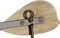 Wandkapstok Home ESPRIT Wit Hemelsblauw Metaal Paulownia hout Walvis 45 x 10 x 17,5 cm (2 Stuks)