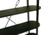 Wandkast 4 planken - 130x39x140 - Metaal/mangohout - zwart