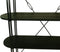 Wandkast 4 planken - 130x39x140 - Metaal/mangohout - zwart