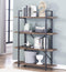 Wandkast boekenkast Stoer - industrieel design - 140 cm hoog
